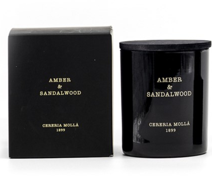 Vela Amber & Sandalwood Black 8 0z