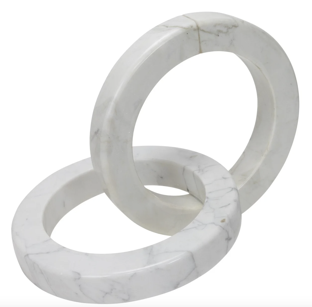 Escultura Cadena Anillos Gris