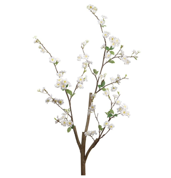 [FSB616-WH] Vara Cerezo Blanco 53"