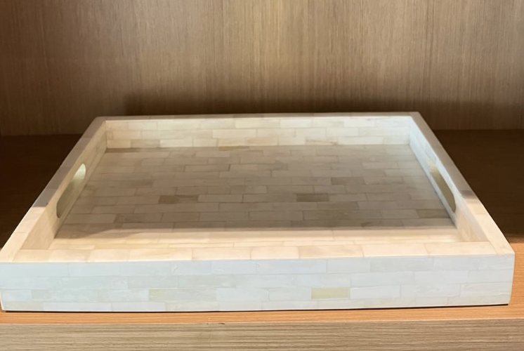 Charola Rectangulo Blanco