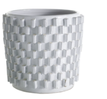 Maceta Blanco Zona 15.75"x 15"