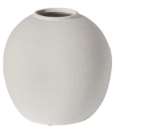 Jarron Blanco Konos 11.5" x 10.75"