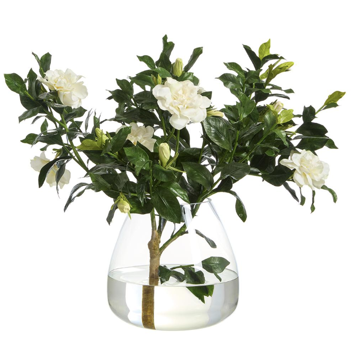 Jarron Agua Artificial Rosa Blanco22"Hx24"Wx30"L 