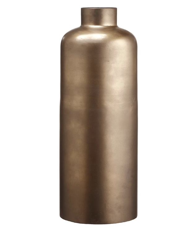 Jarron Metal Bronce 23.25"Hx9.25"D