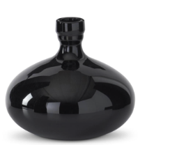 [19123A-BK] Jarron Negro Cuello Mediano