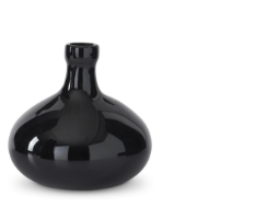 Jarron Negro Cuello Chico