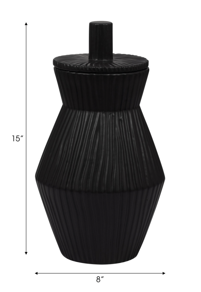 Jarron Negro chico Laurel