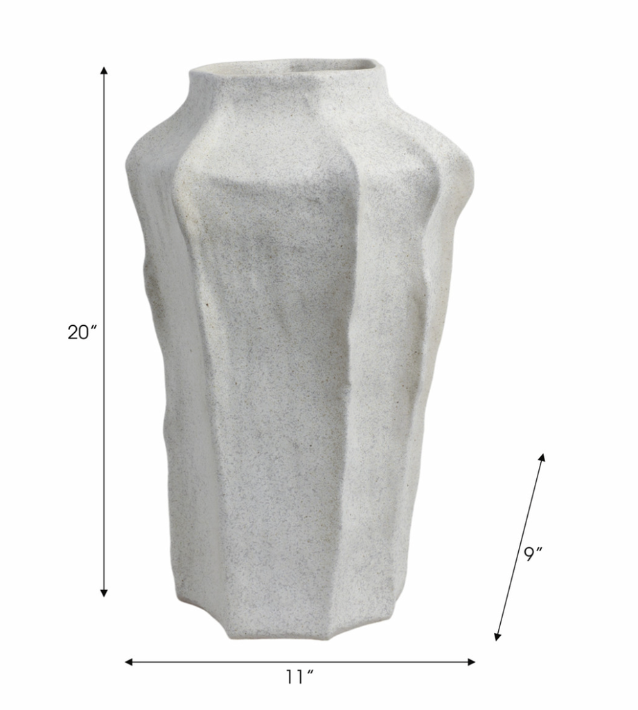 Jarron Blanco Delrio 20"