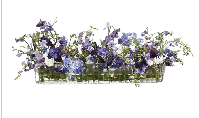 Jarron agua artificial Sweetpea 11.5"