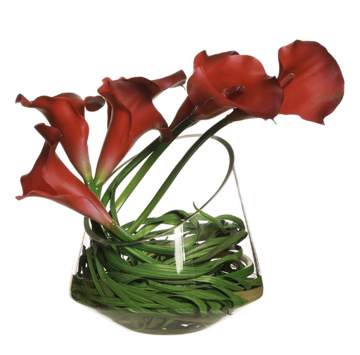 [WF9542-BT] Jarrón Agua Cala Lily Grass 11H 9W 13 L
