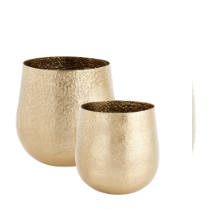 [73190.00] Maceta Oro Delany Chica 11.25"x10.5"