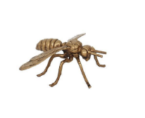 [METABE] Figura Decorativa de Metal, Abeja