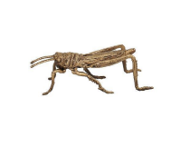[METSALT] Figura Decorativa de Metal, Saltamontes