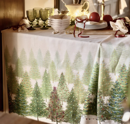 [MANTPINO] Mantel Fairy Tree 100% Lino