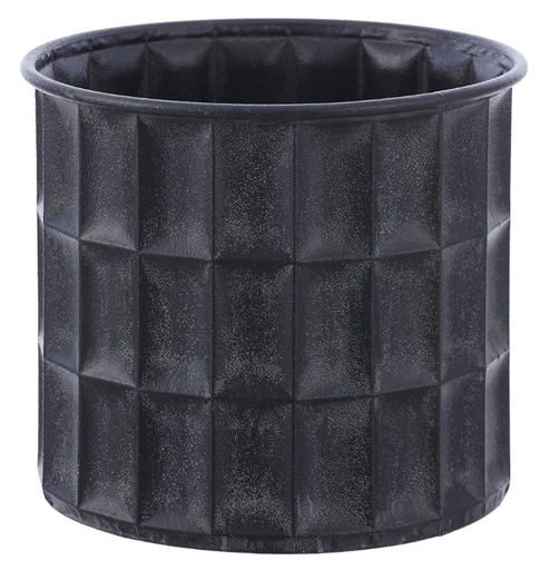 [ACT740-CC] Maceta Metal Negro 12"Hx13.5"D