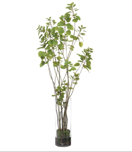 [WP0769-GR] Jarron Agua Artificial Cotinus 69"
