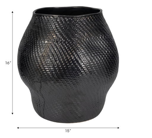 [EV19816] Jarron Negro Sobaek 16"