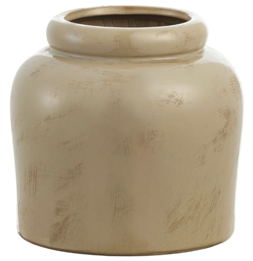 [ACC843-BE] Jarron 7" Terracota Beige