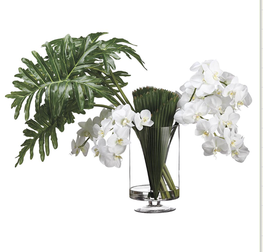 [WF1836-WH/GR] Jarron agua artificial Sellou 30"