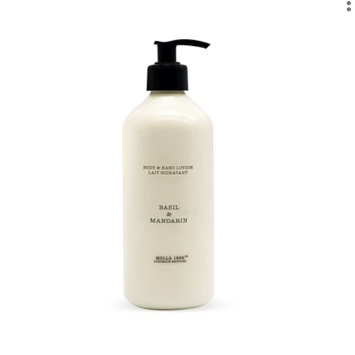 [HC38] Crema Cuerpo Y Manos Basil & Mandarin Black 16.9 OZ